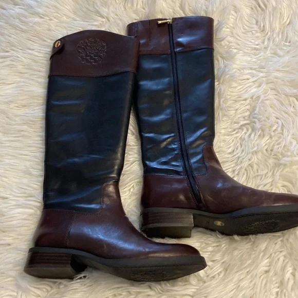 Vince Camuto Karen Equestrian Leather
Boot Brown & Black 6 1/2 M - Picture 7 of 17